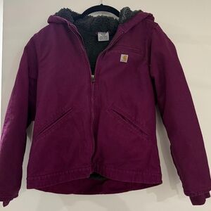 Girls maroon Carhartt jacket
